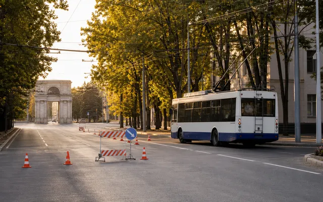 Ограничения движения в Кишинёве 20–25 августа из-за репетиций ко Дню независимости