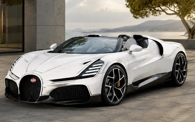 Bugatti W16 Mistral Blanc Éternel: фарфор и финал эпохи W16
