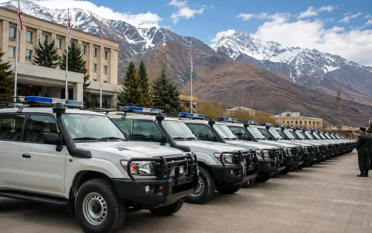 Автопарк Пограничной полиции Грузии пополнили 30 машин Автопарк Пограничной полиции Грузии пополнили 30 машин