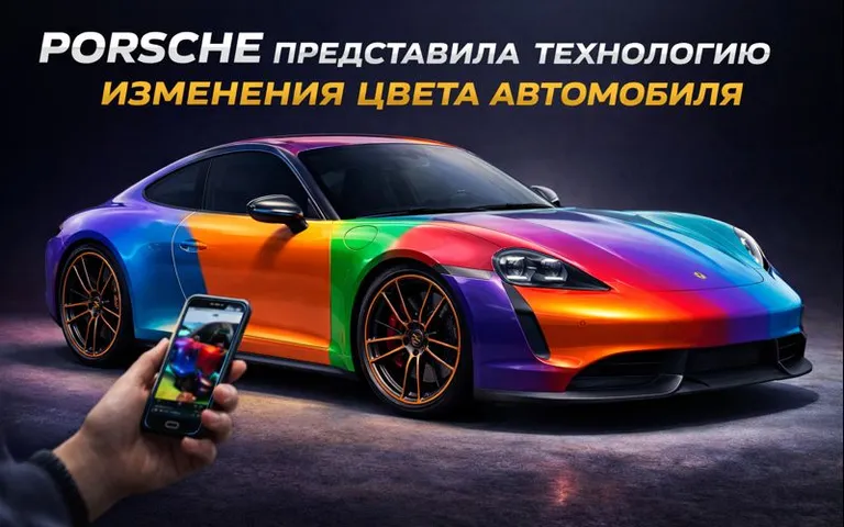 Porsche патентует технологию: изменение цвета автомобиля по цвету одежды или окружения камерой Porsche патентует технологию: изменение цвета автомобиля по цвету одежды или окружения камерой